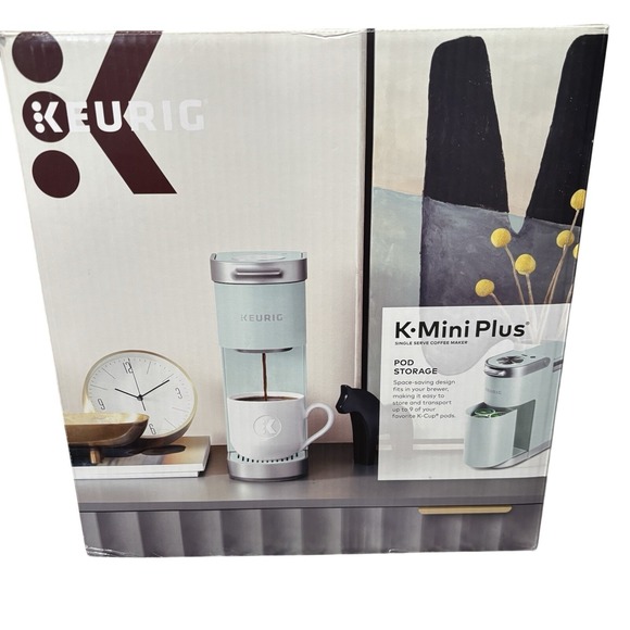 Keurig K-Mini Plus Single Serve K-Cup Pod Coffee Maker - Misty‎ Green - Picture 4 of 10